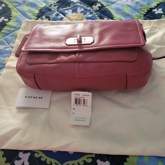 Coach #17825 leather like new chain strap - Picture 3 of 16